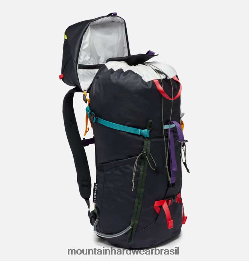 preto/multi unissex Mountain Hardwear mochila scrambler 25l equipamento AD28F6703