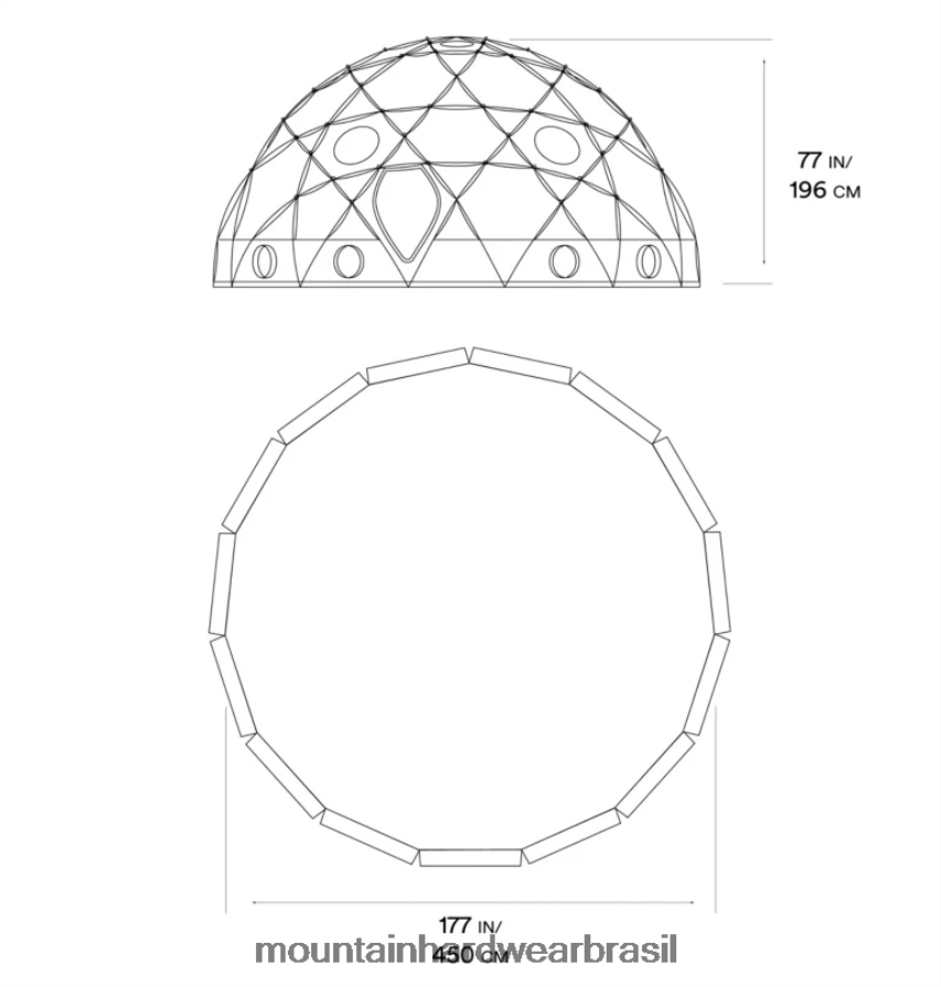 vermelho alpino unissex Mountain Hardwear barraca de cúpula da fortaleza equipamento AD28F6632