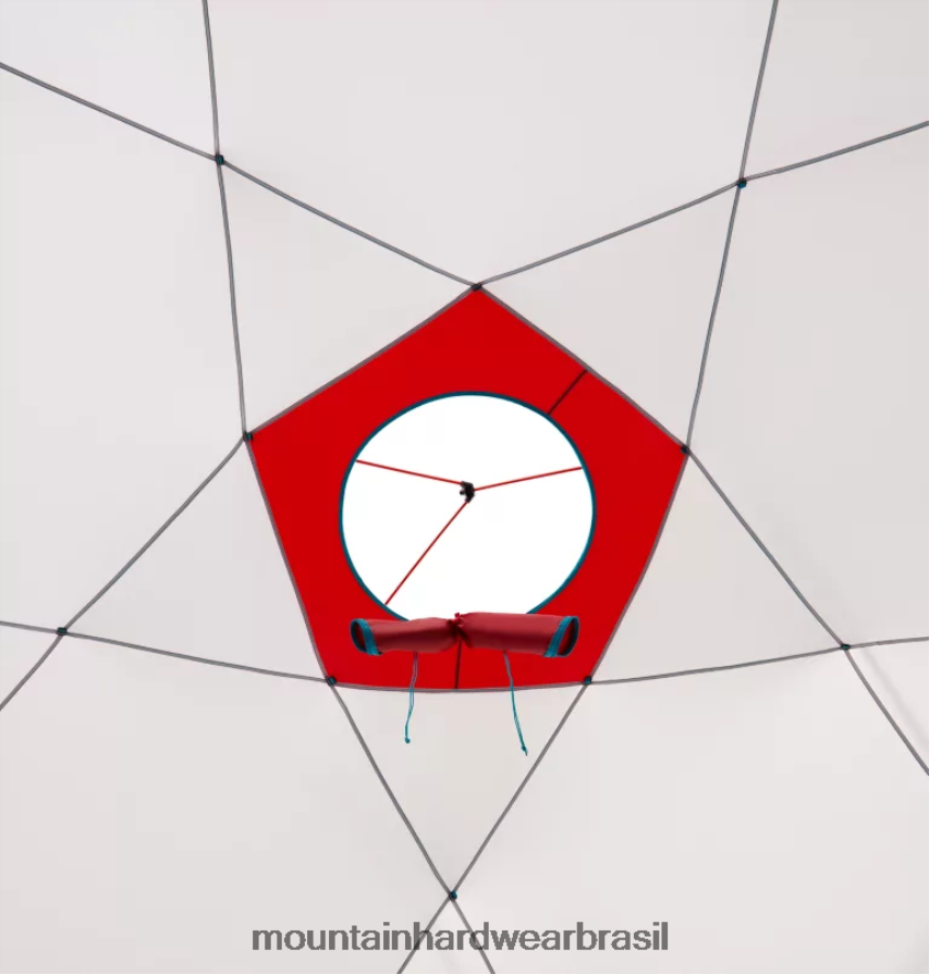 vermelho alpino unissex Mountain Hardwear barraca de cúpula da fortaleza equipamento AD28F6632