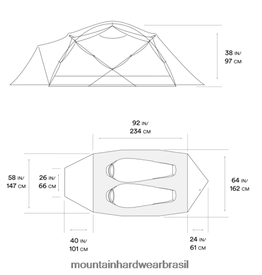 vermelho alpino unissex Mountain Hardwear tenda trango 2 equipamento AD28F6630