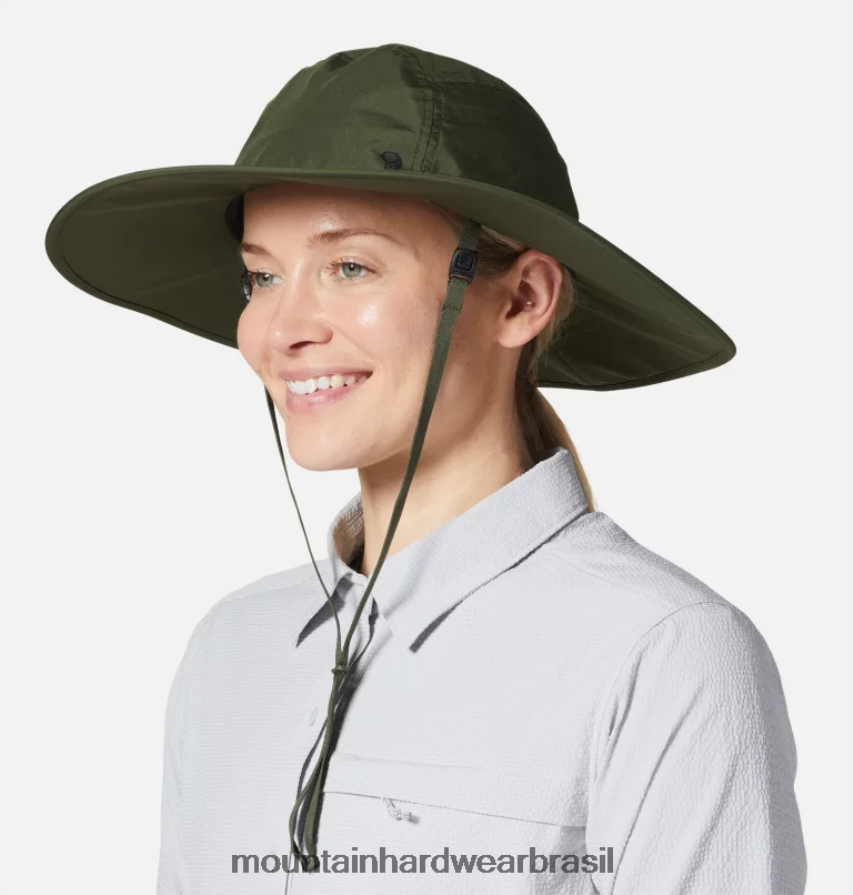 excedente verde homens Mountain Hardwear exposição/2 chapéu de chuva gore-tex infinium acessórios AD28F6291