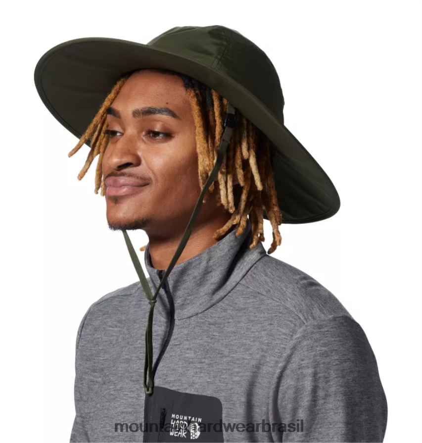 excedente verde homens Mountain Hardwear exposição/2 chapéu de chuva gore-tex infinium acessórios AD28F6291