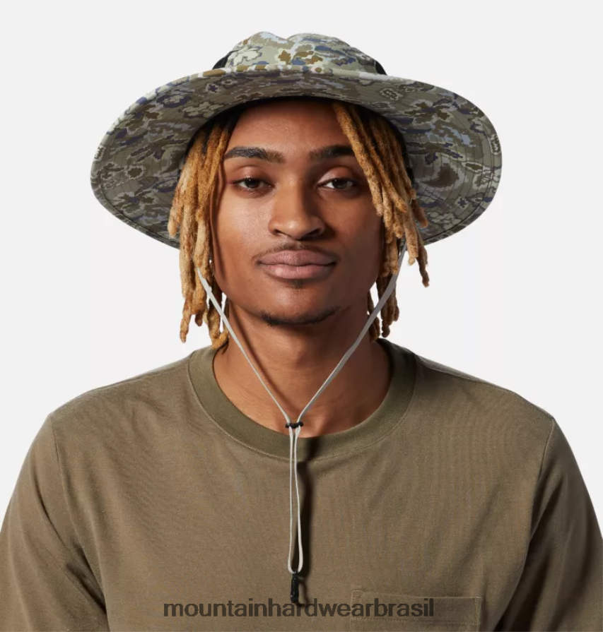 louva-a-deus verde floral