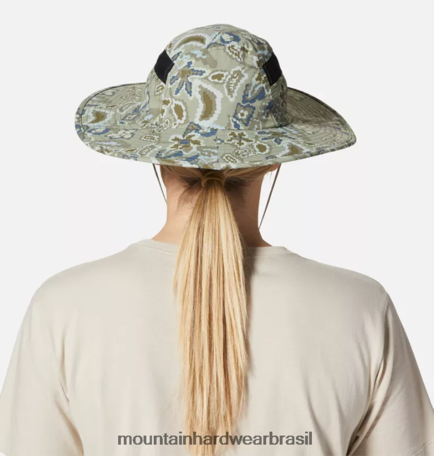 louva-a-deus verde floral homens Mountain Hardwear chapéu de sol stryder acessórios AD28F6294