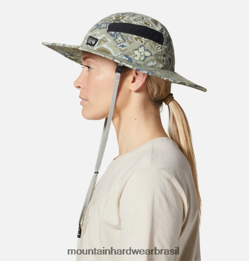 louva-a-deus verde floral homens Mountain Hardwear chapéu de sol stryder acessórios AD28F6294