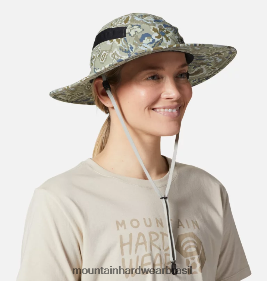 louva-a-deus verde floral homens Mountain Hardwear chapéu de sol stryder acessórios AD28F6294