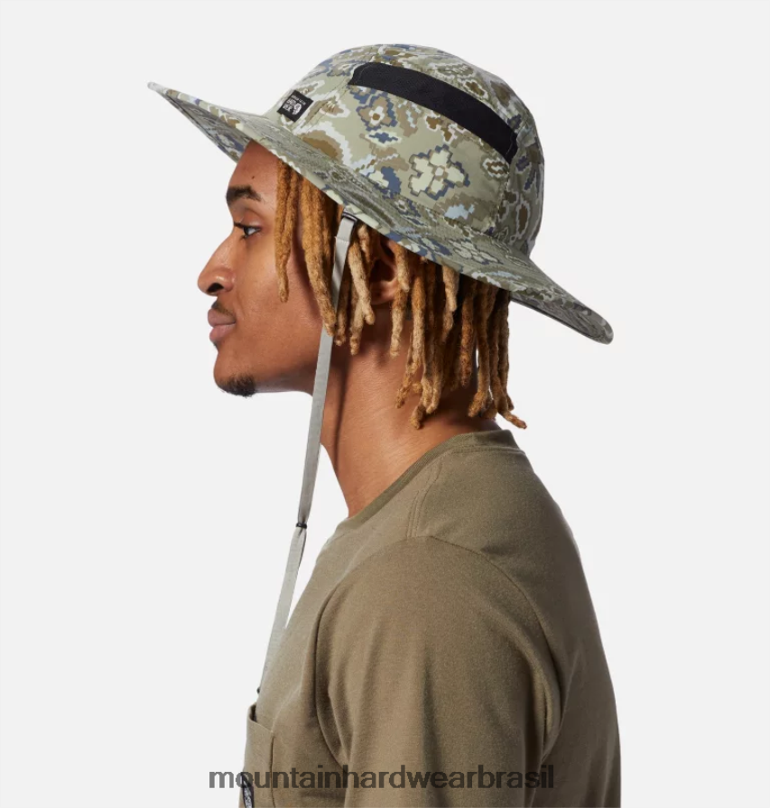 louva-a-deus verde floral homens Mountain Hardwear chapéu de sol stryder acessórios AD28F6294