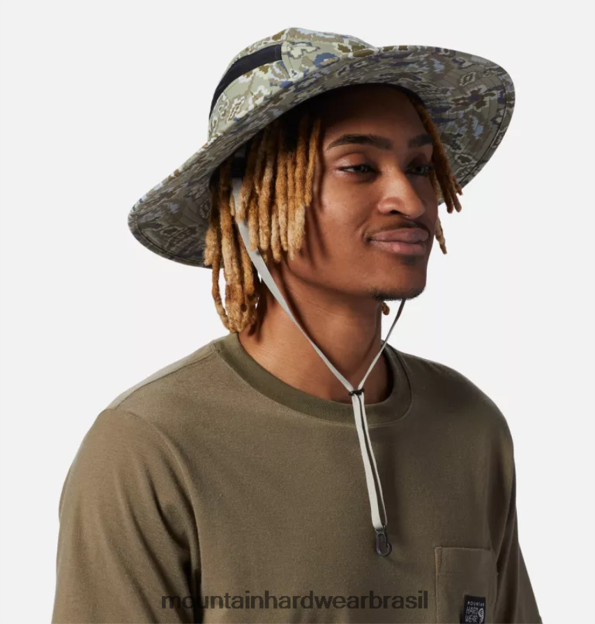 louva-a-deus verde floral homens Mountain Hardwear chapéu de sol stryder acessórios AD28F6294