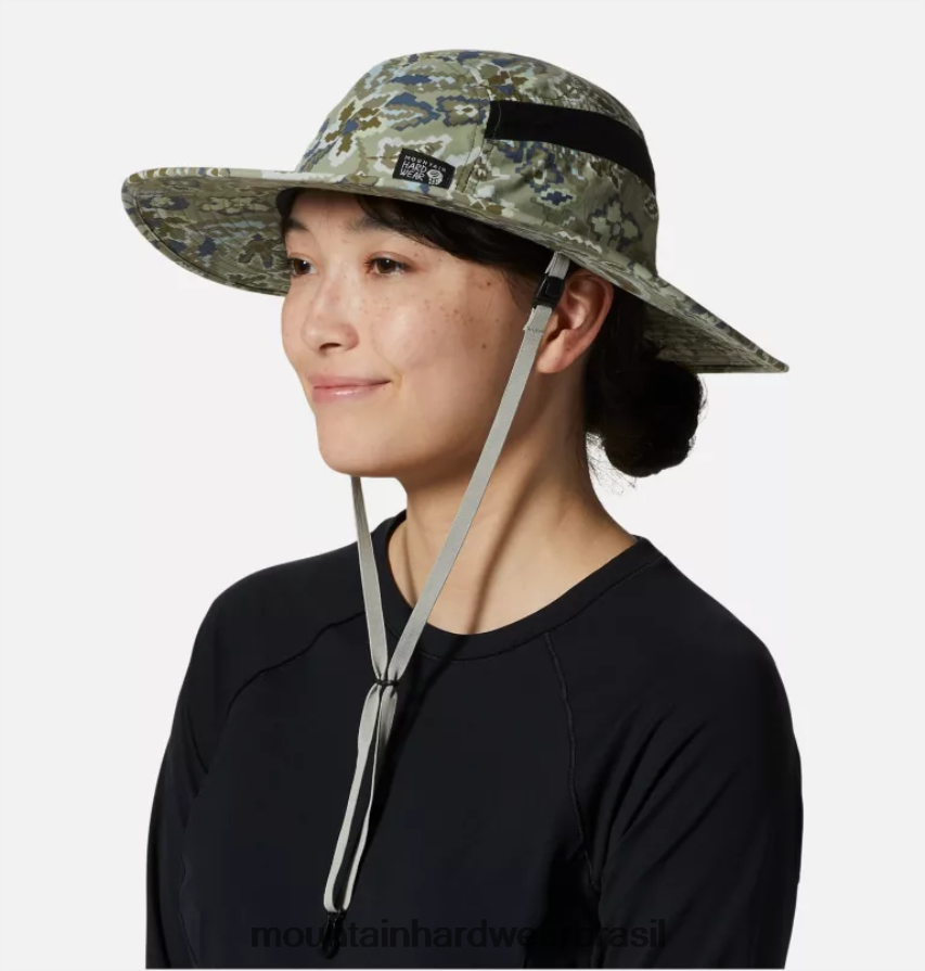louva-a-deus verde floral homens Mountain Hardwear chapéu de sol stryder acessórios AD28F6294