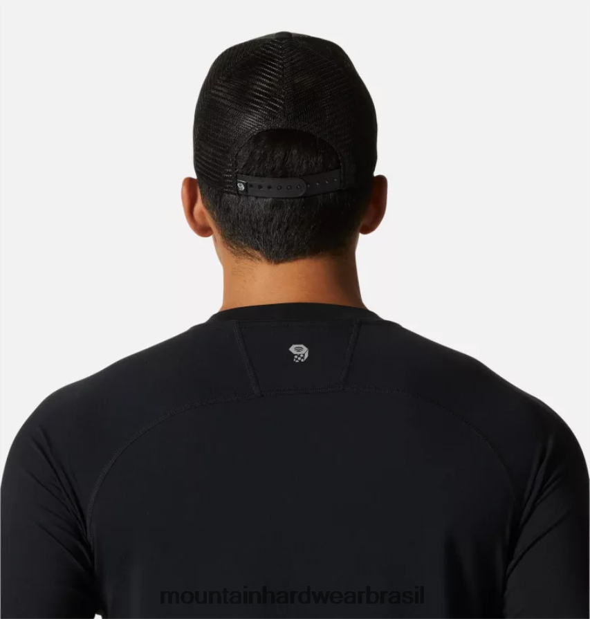 preto homens Mountain Hardwear boné trucker com logotipo mhw acessórios AD28F6436