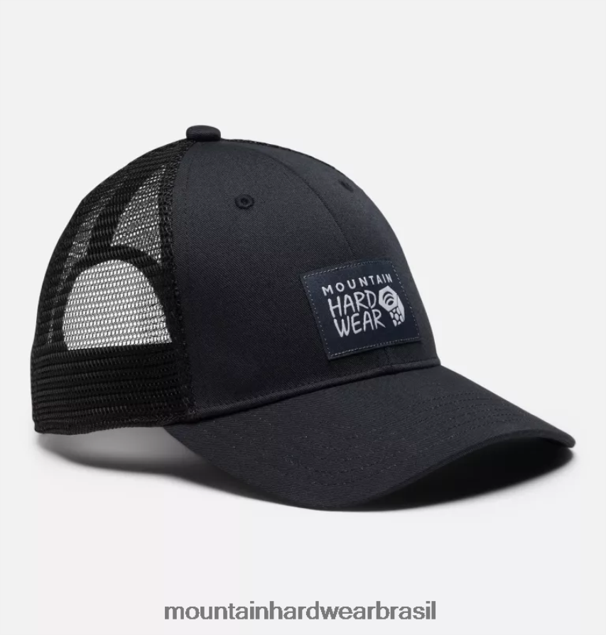 preto homens Mountain Hardwear boné trucker com logotipo mhw acessórios AD28F6436