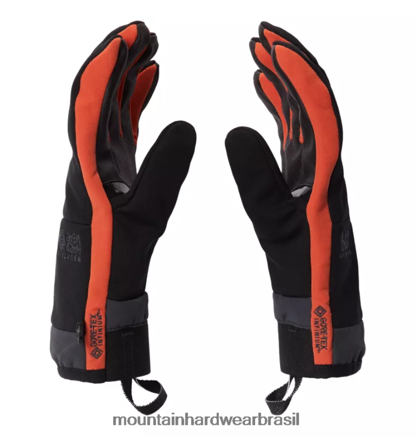 preto homens Mountain Hardwear luva rotor gore-tex infinium acessórios AD28F6369