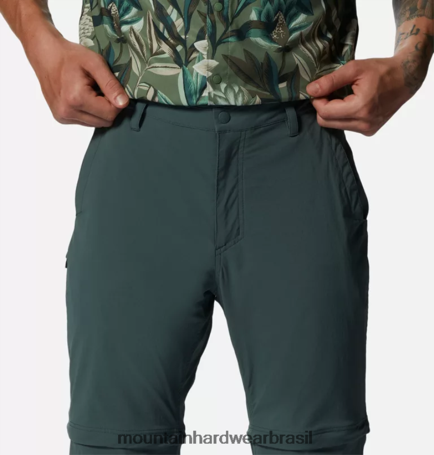 abeto preto homens Mountain Hardwear calça conversível de caminhada na bacia partes inferiores AD28F6171