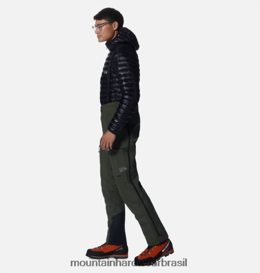 excedente verde homens Mountain Hardwear calça gore-tex pro dawnlight partes inferiores AD28F6246