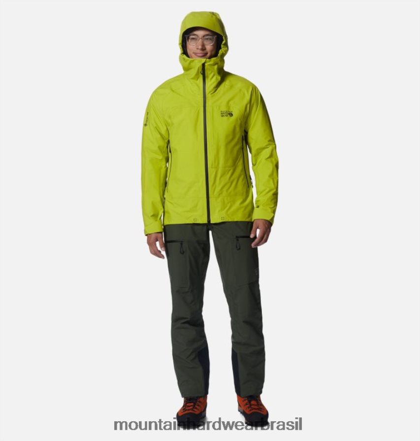 excedente verde homens Mountain Hardwear calça gore-tex pro dawnlight partes inferiores AD28F6246