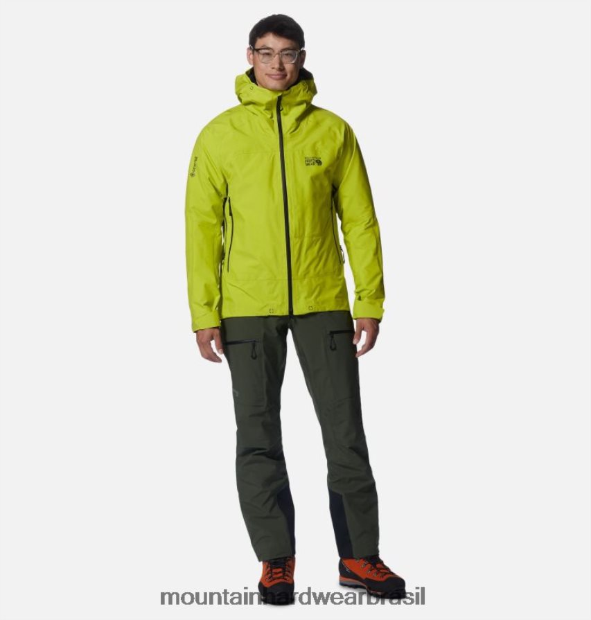 excedente verde homens Mountain Hardwear calça gore-tex pro dawnlight partes inferiores AD28F6246