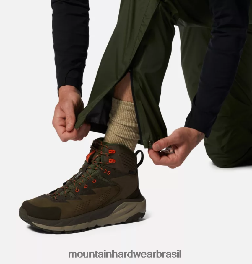 excedente verde homens Mountain Hardwear calça limite partes inferiores AD28F6261