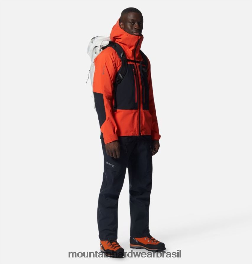 preto homens Mountain Hardwear Routefinder gore-tex pro babador partes inferiores AD28F6501