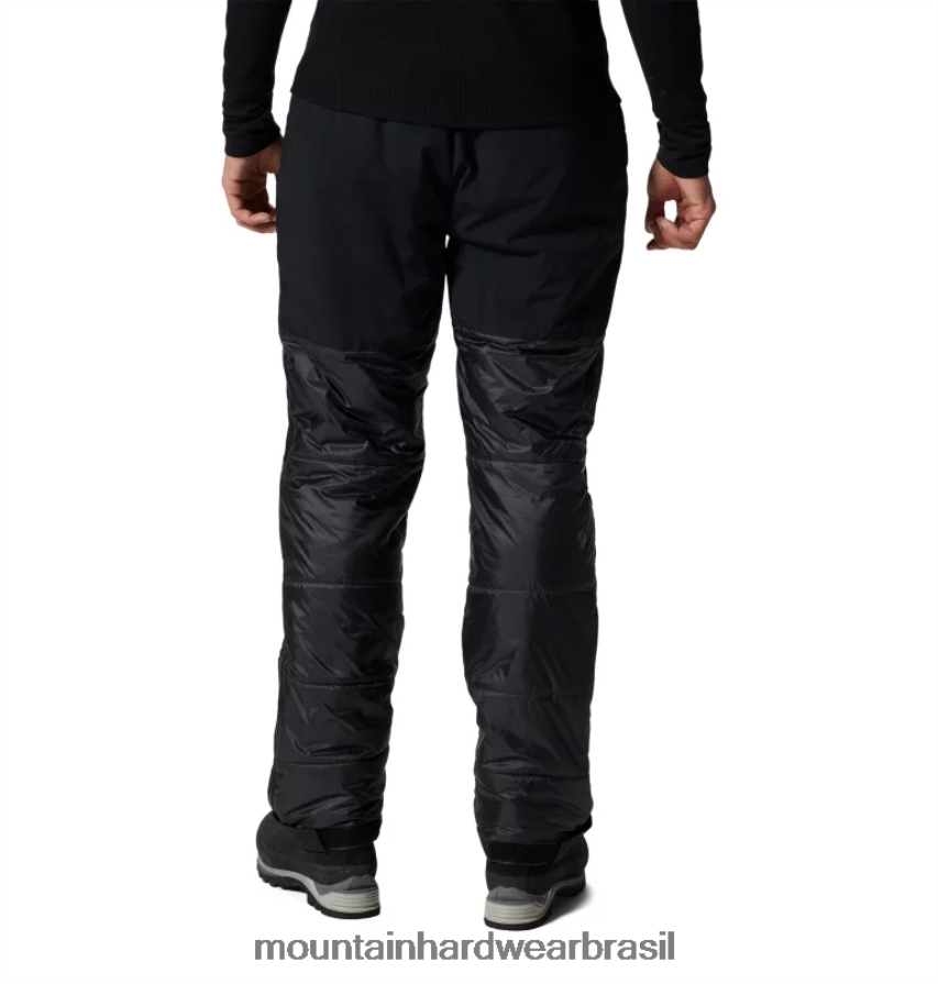preto homens Mountain Hardwear calça compressora partes inferiores AD28F6137