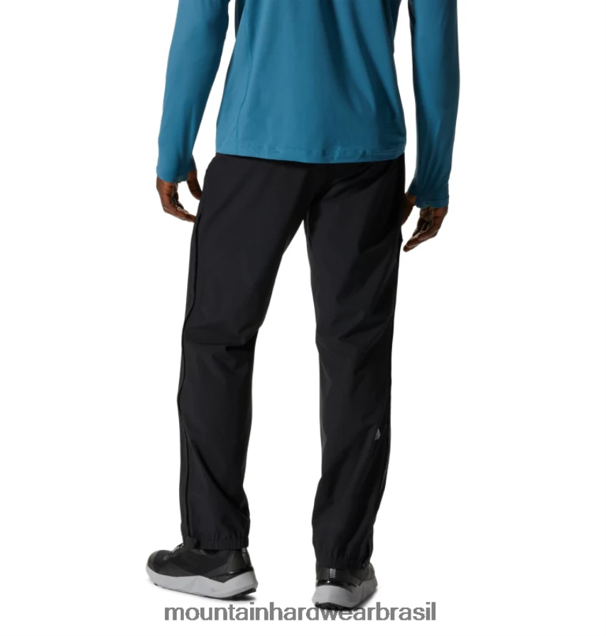 preto homens Mountain Hardwear calça ozônica elástica partes inferiores AD28F6255