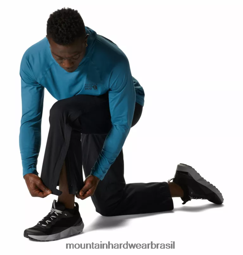 preto homens Mountain Hardwear calça ozônica elástica partes inferiores AD28F6255