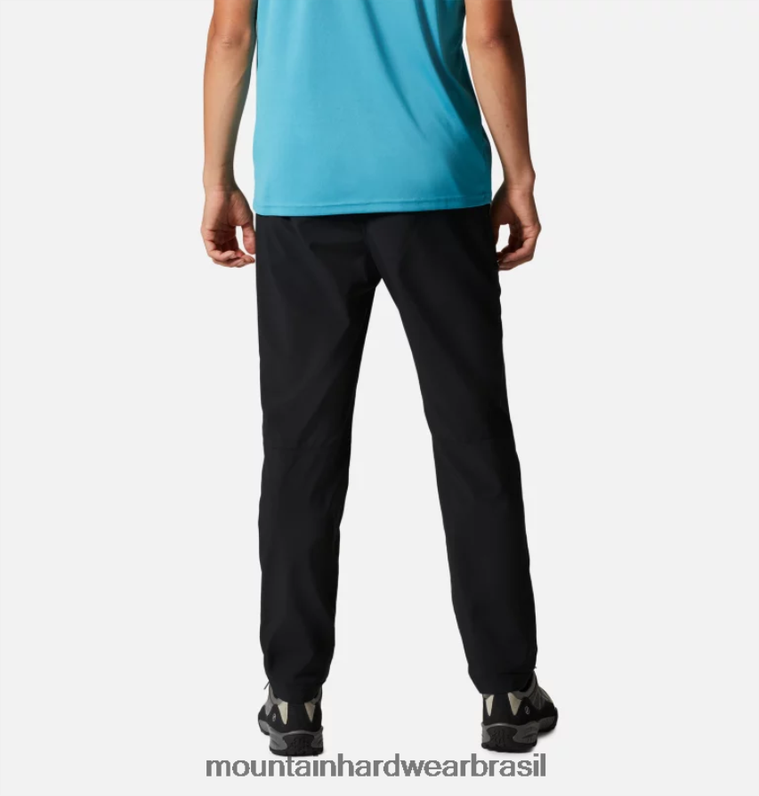 preto homens Mountain Hardwear calça remetente de trilha partes inferiores AD28F6284