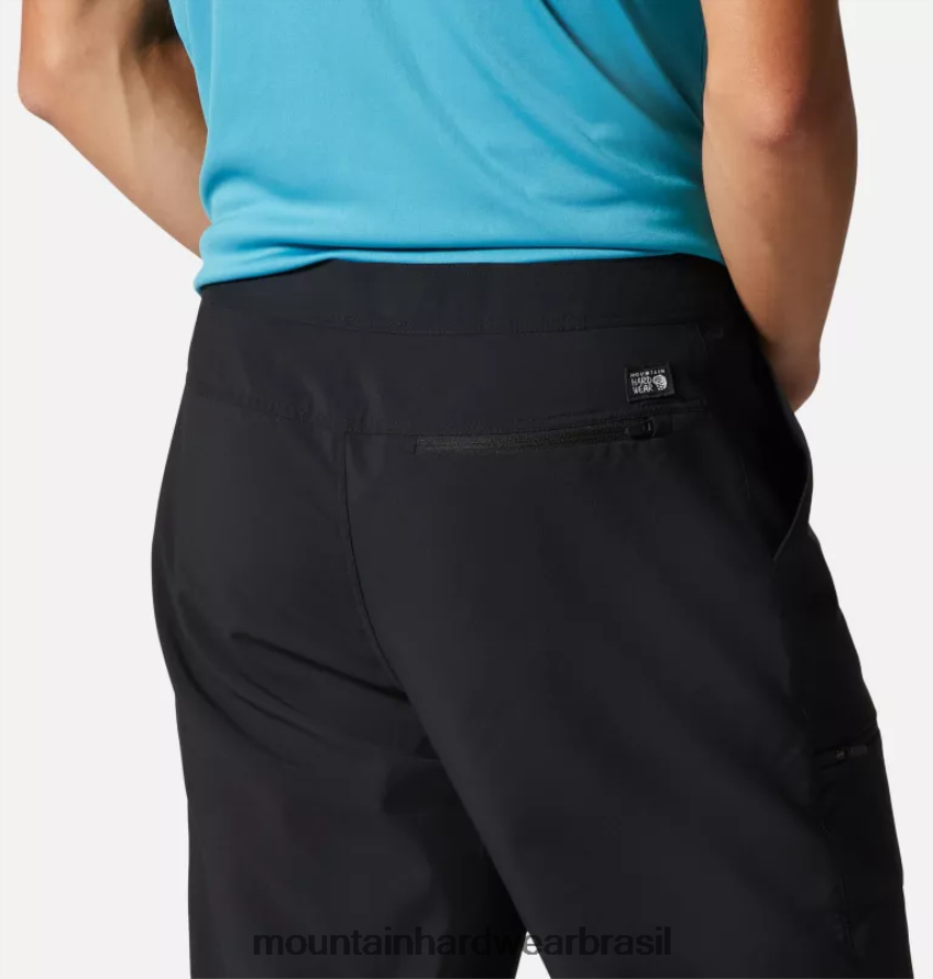 preto homens Mountain Hardwear calça remetente de trilha partes inferiores AD28F6284
