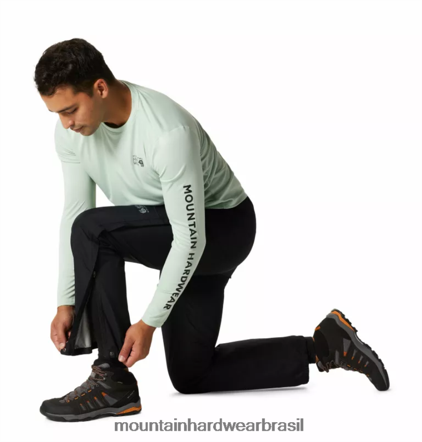preto homens Mountain Hardwear exposição/2 calças gore-tex paclite partes inferiores AD28F6133