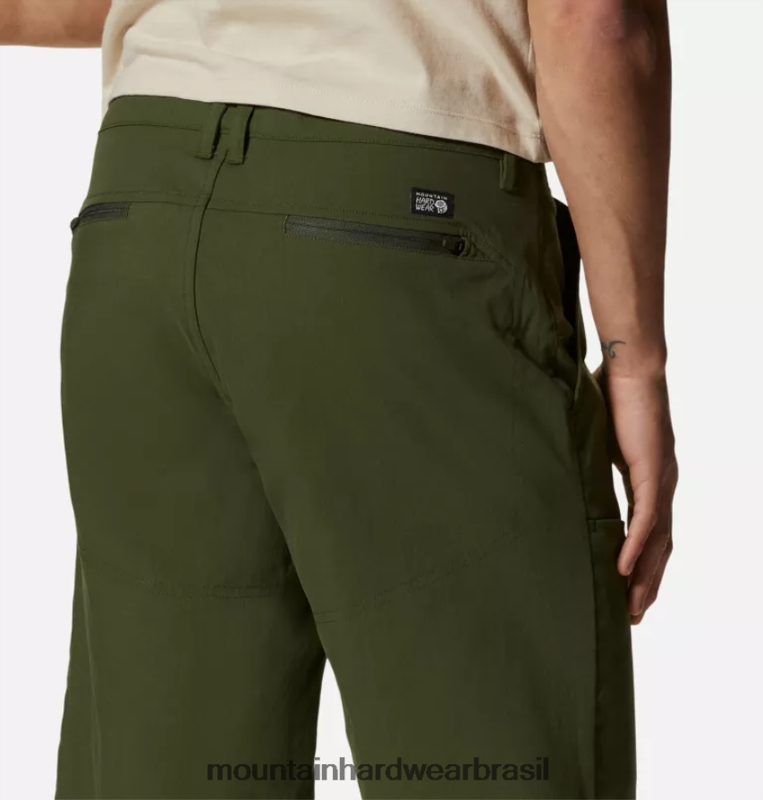 excedente verde homens Mountain Hardwear ap curto partes inferiores AD28F639