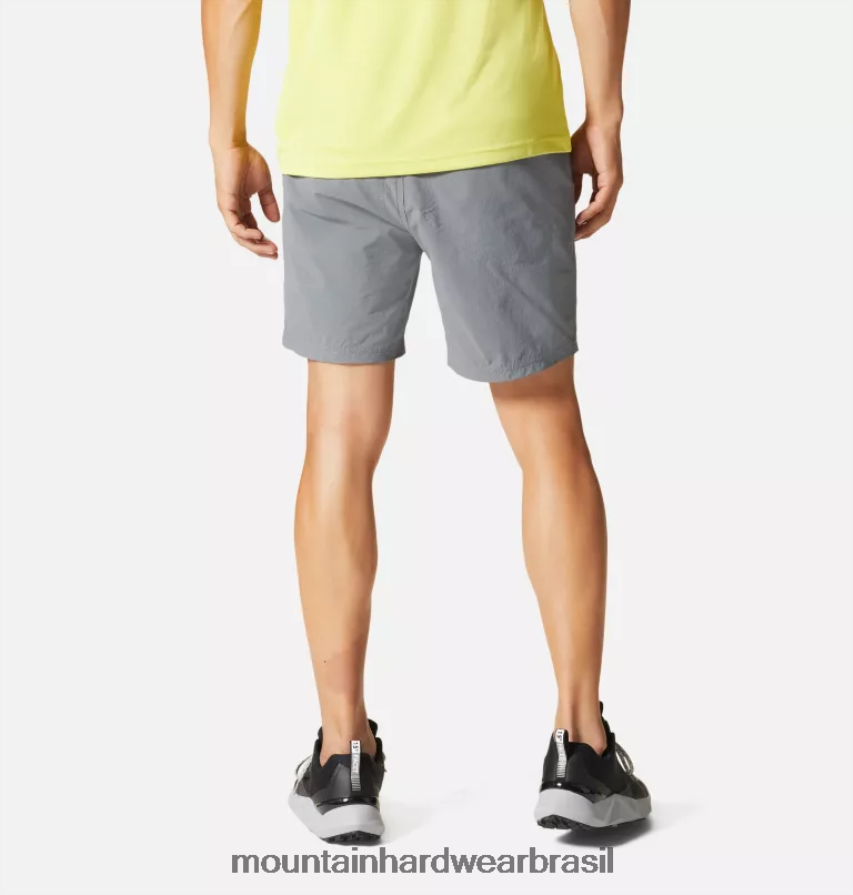 folha cinza homens Mountain Hardwear caminhada na bacia curta partes inferiores AD28F6158