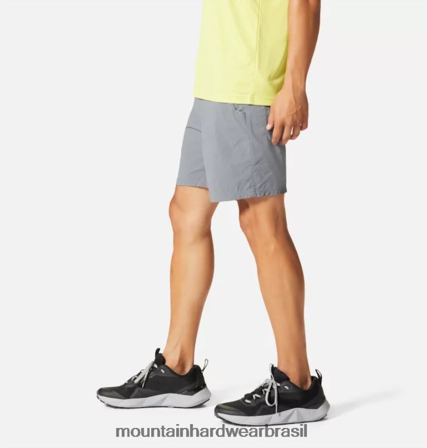 folha cinza homens Mountain Hardwear caminhada na bacia curta partes inferiores AD28F6158