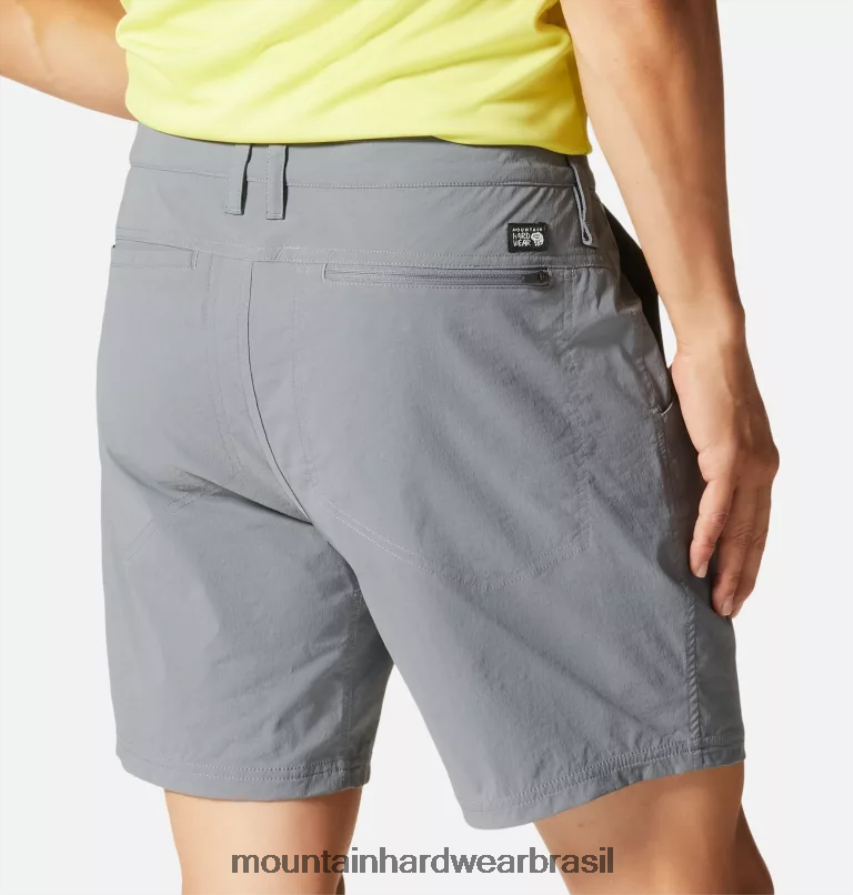 folha cinza homens Mountain Hardwear caminhada na bacia curta partes inferiores AD28F6158