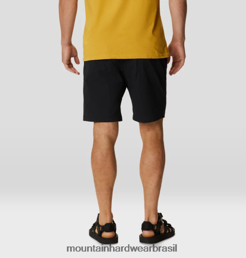 preto homens Mountain Hardwear pull-on de bacia curto partes inferiores AD28F6169