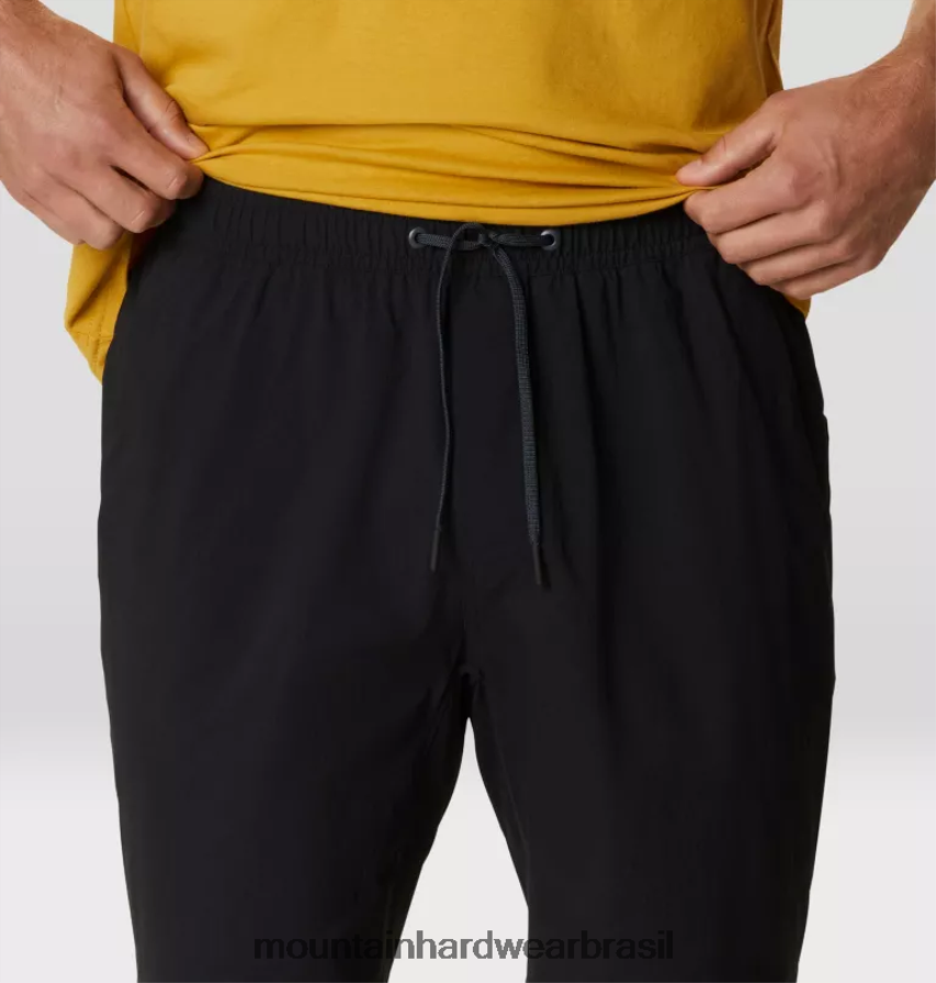 preto homens Mountain Hardwear pull-on de bacia curto partes inferiores AD28F6169