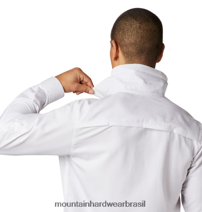 branco homens Mountain Hardwear camisa manga longa canyon topos AD28F6323