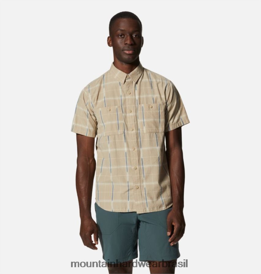 ikat da vidraça do ermo homens Mountain Hardwear grove hide out camisa manga curta topos AD28F6401