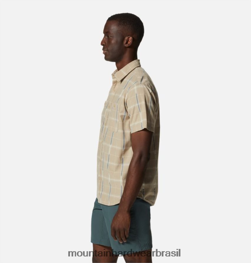 ikat da vidraça do ermo homens Mountain Hardwear grove hide out camisa manga curta topos AD28F6401
