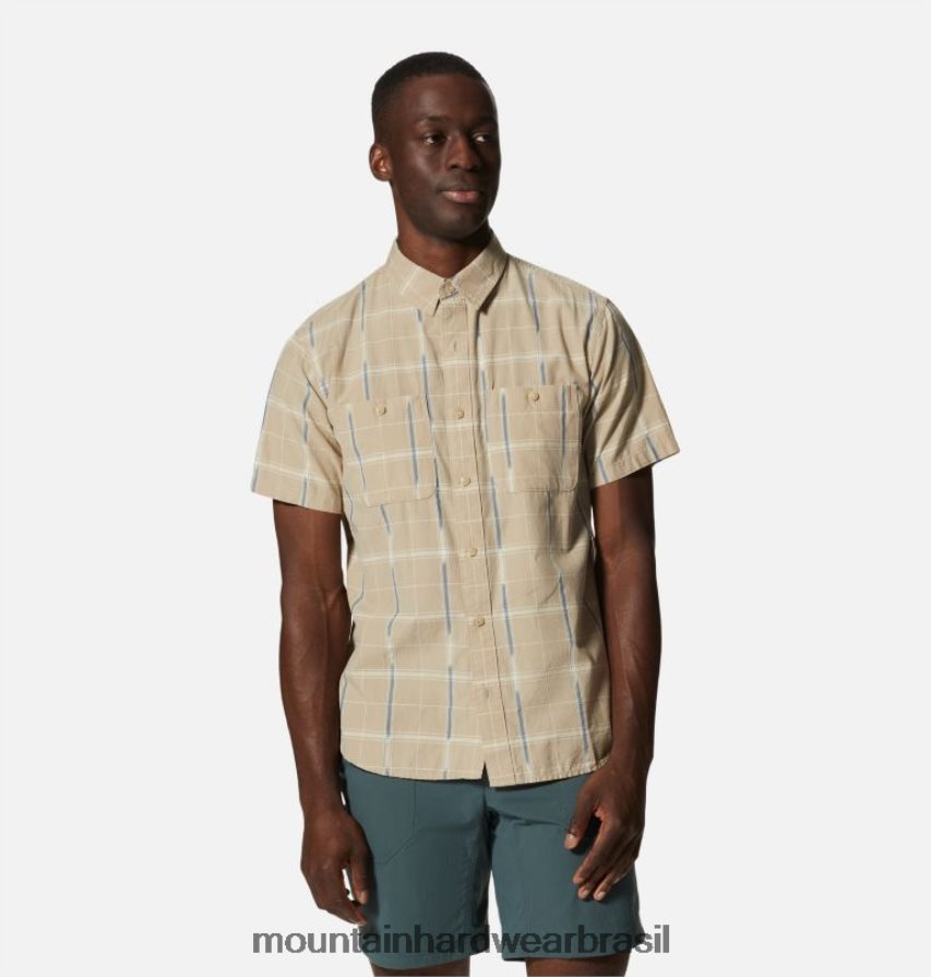 ikat da vidraça do ermo homens Mountain Hardwear grove hide out camisa manga curta topos AD28F6401