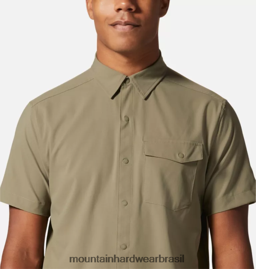 pedra verde homens Mountain Hardwear camisa manga curta shade lite topos AD28F6339