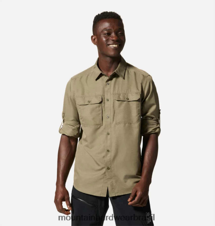 pedra verde homens Mountain Hardwear camisa manga longa canyon topos AD28F6324