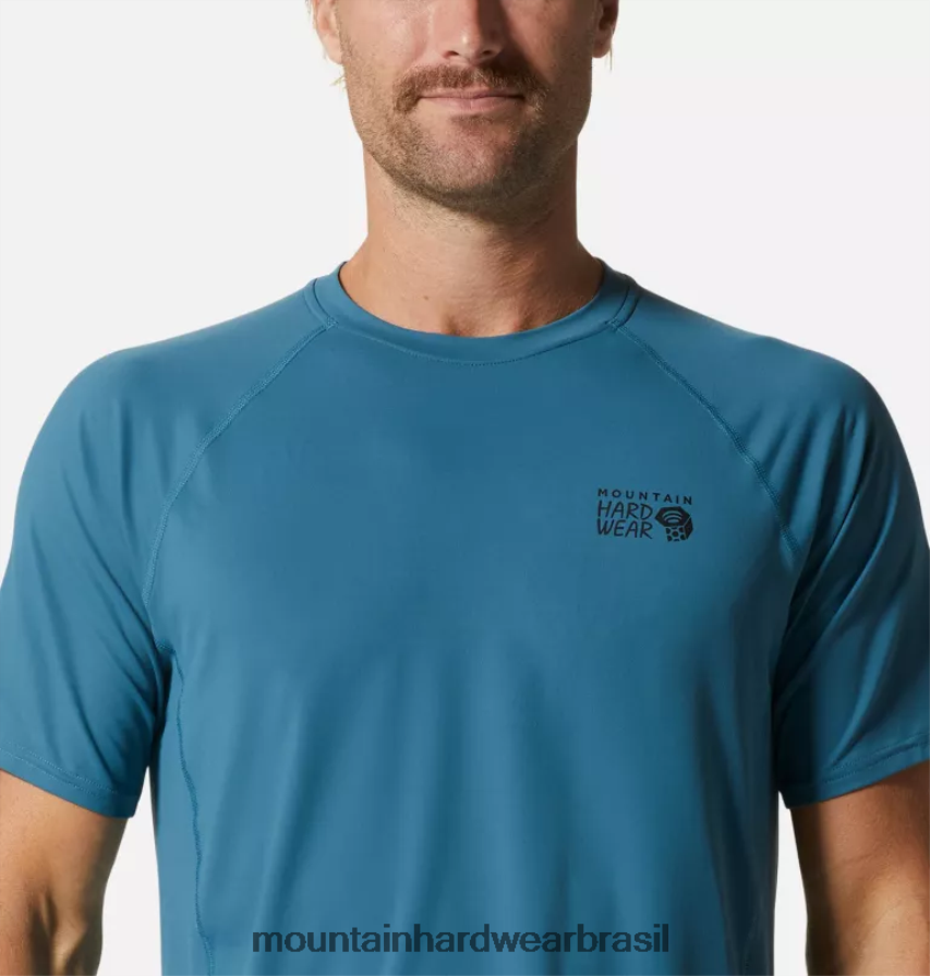 Cáspio homens Mountain Hardwear lago crater manga curta topos AD28F678