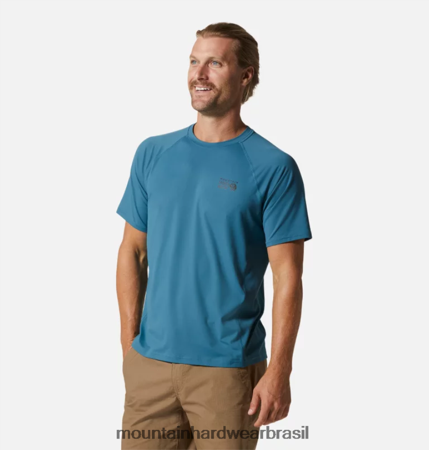 Cáspio homens Mountain Hardwear lago crater manga curta topos AD28F678