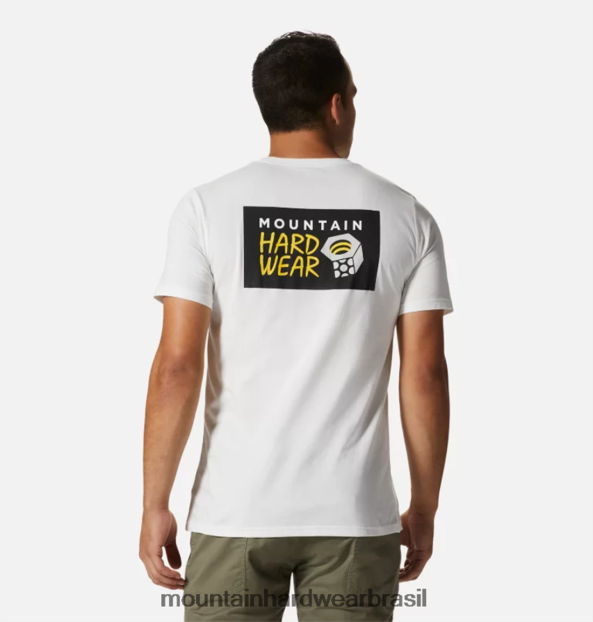 banco de neblina homens Mountain Hardwear logotipo mhw em uma caixa de manga curta topos AD28F6347