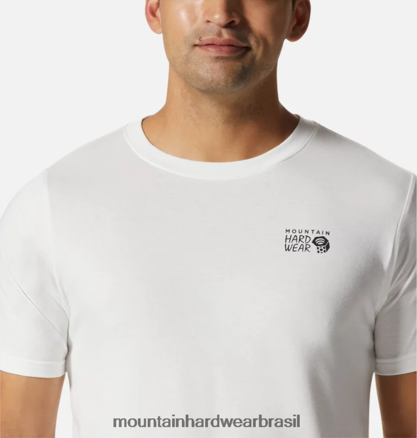 banco de neblina homens Mountain Hardwear logotipo mhw em uma caixa de manga curta topos AD28F6347