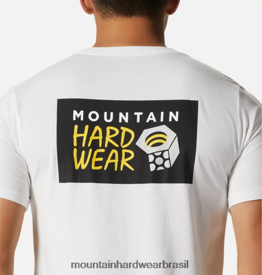 banco de neblina homens Mountain Hardwear logotipo mhw em uma caixa de manga curta topos AD28F6347