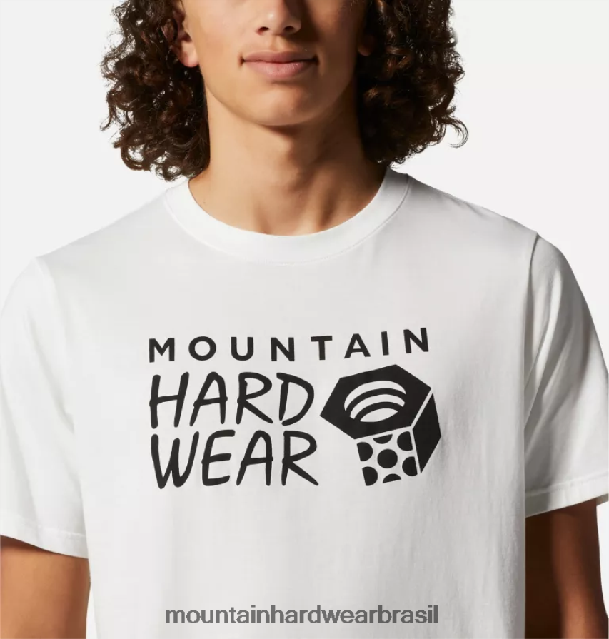 banco de neblina homens Mountain Hardwear manga curta com logotipo mhw topos AD28F6464