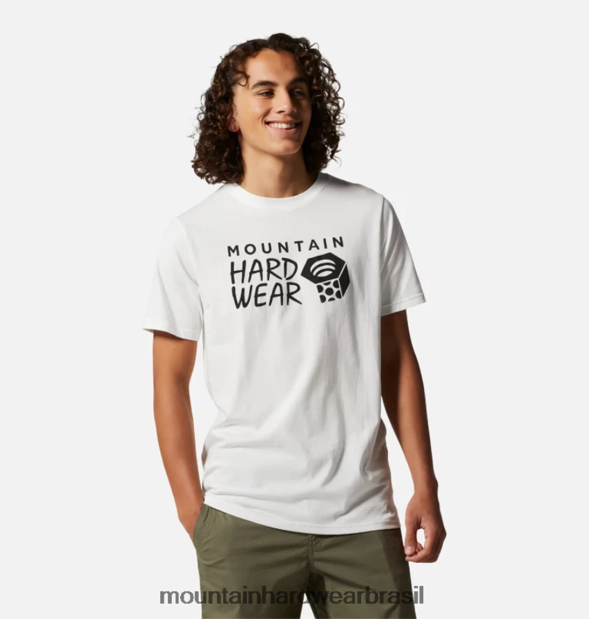 banco de neblina homens Mountain Hardwear manga curta com logotipo mhw topos AD28F6464