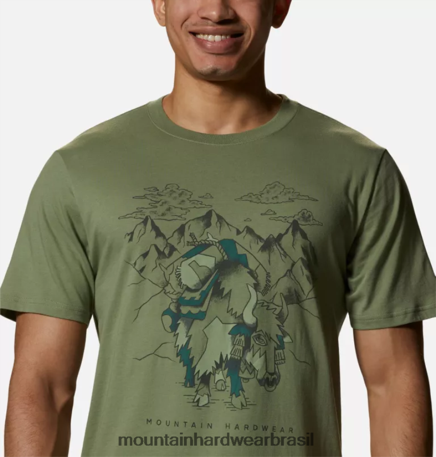 campo homens Mountain Hardwear camiseta manga curta iaque topos AD28F6467