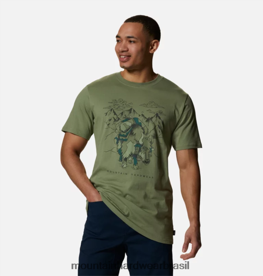 campo homens Mountain Hardwear camiseta manga curta iaque topos AD28F6467