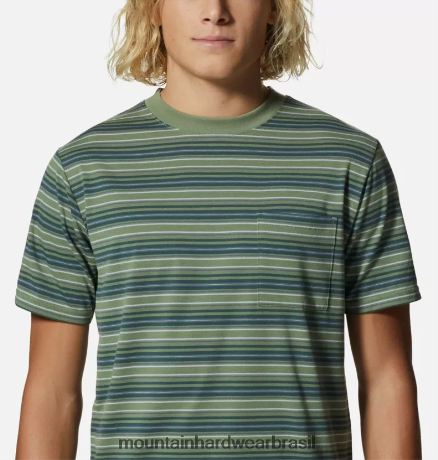 campo homens Mountain Hardwear manga curta de baixa exposição topos AD28F681